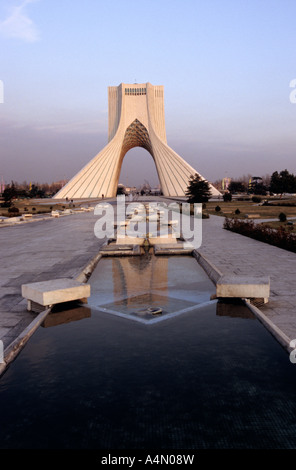 The Azadi Tower, or King Memorial Tower, marks the entrance to the ...