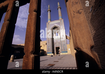 The Jameh mosque in Yazd, Iran Stock Photo