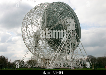 jodrell bank radio telescope cheshire plains england uk Stock Photo