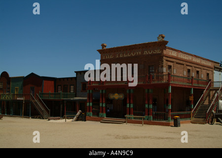 Wild West style bar tavern at Mini Hollywood Andalusia Stock Photo