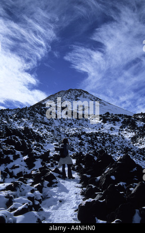 Pico del Teide summit in Teide National Park Tenerife Canary Islands Spain Stock Photo