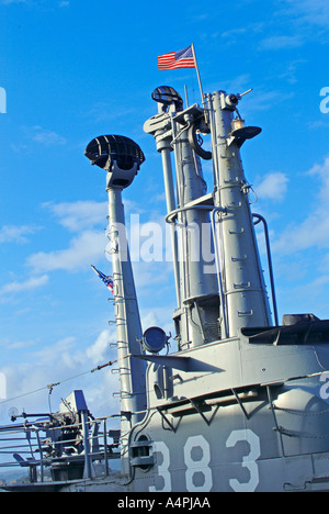 Tower of USS Pampanito World War II Submarine Stock Photo
