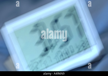 alarm clock, blurred, shaking Stock Photo