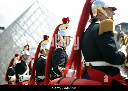 French Republican guards on show in Paris France 2004 Stock Photo - Alamy