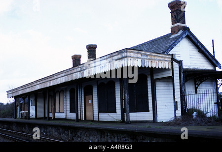 The disused (demolished) beach railway station, Felixstowe Suffolk, UK. Stock Photo