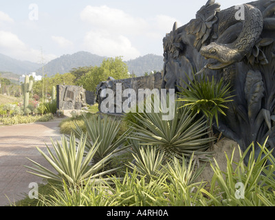 TAMAN LAGENDA LEGEND PARK GARDENS AND SCULPTURE KUAH LANGKAWI MALAYSIA Stock Photo