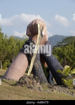 TAMAN LAGENDA LEGEND PARK GARDENS AND SCULPTURE KUAH LANGKAWI MALAYSIA Stock Photo