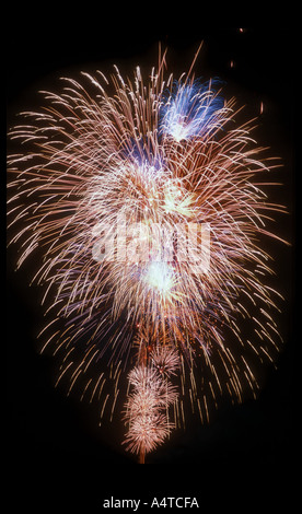 Perth Sky Show Annual event held in Perth on the Swan river foreshow to commemorate Australia day Australian Independance Stock Photo