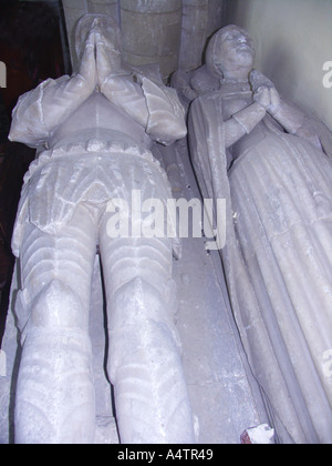 Effigies of Walter FitzWalter Wife Elizabeth Little Dunmow Essex
