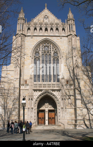 Cathedral at Princeton University with a crowd in front Princeton NJ USA Stock Photo