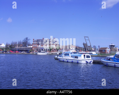 Boats at Oulton Broad Suffolk England Stock Photo