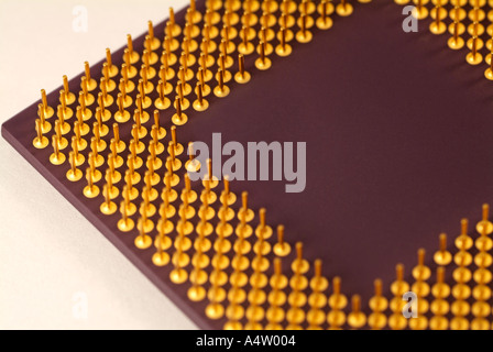 Computer Processor, Close Up Stock Photo