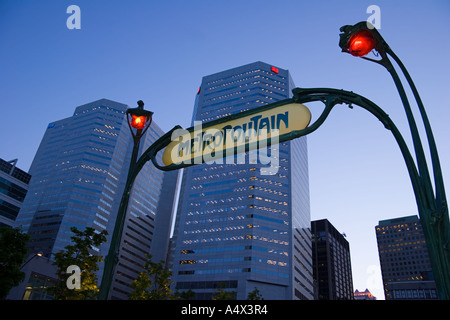 Square Victoria, Downtown, Montreal, Quebec, Canada Stock Photo