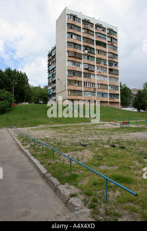Block of flats in Kiev, Ukraine Stock Photo