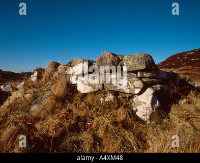 Ruined croft house at Niagard Knoydart Scottish Highlands Stock Photo