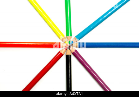 Colored Pencils Stock Photo
