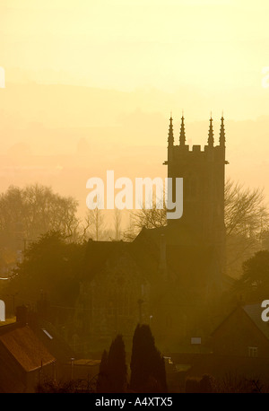 St James Church Shaftesbury in Winter Stock Photo