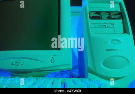 Desktop personal computer Stock Photo