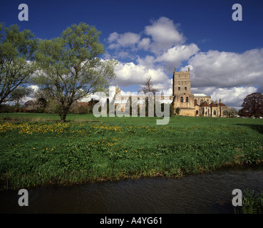 The Bell Tower Of Tewkesbury Abbey, Tewkesbury, Gloucestershire, Uk 