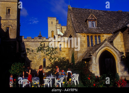 Hotel de la Bere, hotel, Tudor Manor, manor house, rooms and lodging, accommodations, town of Cheltenham, Cheltenham, Gloucestershire County, England Stock Photo