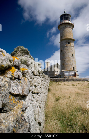 View of The Old Light lighthouse on Lundy Island Stock Photo