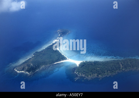 Aerial view of Andaman Nicobar island Stock Photo