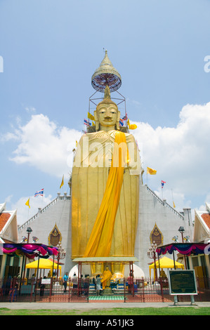 Giant Buddha Wat Intharawihan Bangkok Thailand Stock Photo