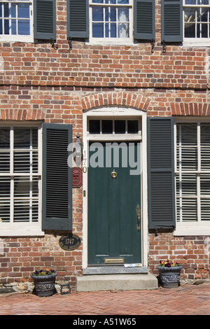 Historic home circa 1747 Annapolis Maryland Stock Photo