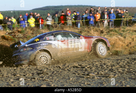 2002 Ford Puma driven by A Foss on Network Q Rally Stock Photo