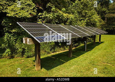 Photovoltaic Solar Water Heating System Used For Sugarlands Visitor Center Great Smoky Mountains National Park Tennessee Stock Photo