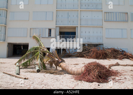 Hurricane Jeanne storm damage Hutchinson Islands condominiums damaged from storm surge Saint Lucie County Florida Stock Photo