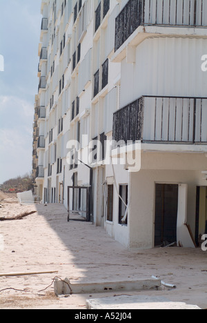 Hurricane Jeanne storm damage Hutchinson Islands condominiums damaged from storm surge Saint Lucie County Florida Stock Photo