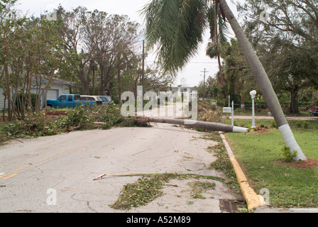 Hurricane Frances Saint Lucie County Florida damage Stock Photo