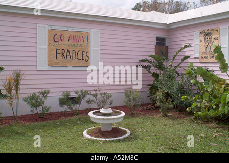 Hurricane Frances Saint Lucie County Florida damage Stock Photo