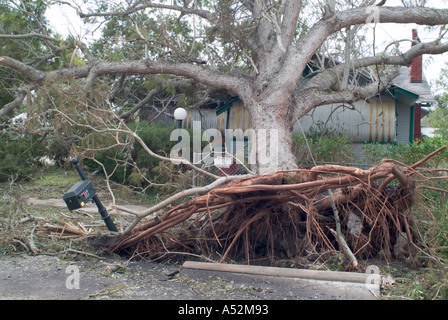 Hurricane Frances Saint Lucie County Florida damage Stock Photo