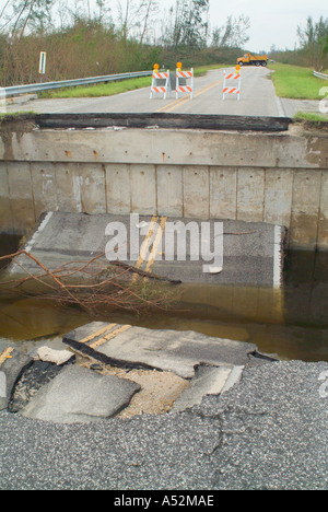 Hurricane Frances Saint Lucie County Florida damage Stock Photo