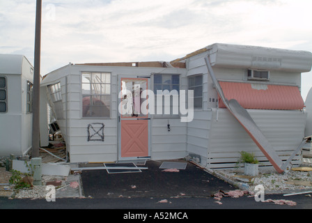 Hurricane Frances Saint Lucie County Florida damage Stock Photo