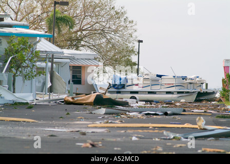 Hurricane Frances Saint Lucie County Florida damage Stock Photo