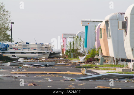 Hurricane Frances Saint Lucie County Florida damage Stock Photo