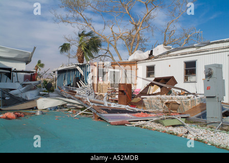 Hurricane Frances Saint Lucie County Florida damage Stock Photo