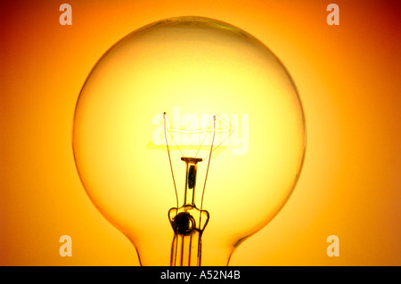 light bulb filament Stock Photo