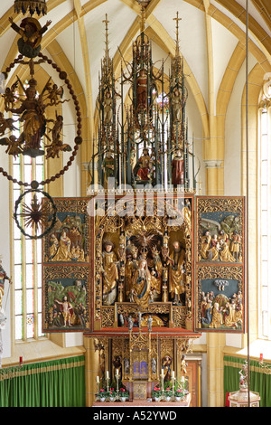 Gothic altar in church of Heiligenblut Carinthia Austria Stock Photo