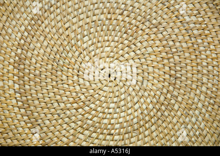 Detail of a hand-woven Peruvian basket. Space for copy. Camera: Nikon D2x. Stock Photo