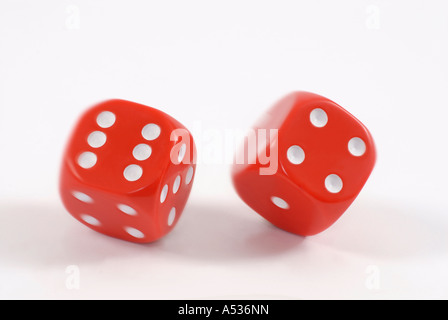 Rolling Dice Stock Photo