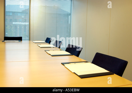 British business empty meeting room in London UK Stock Photo