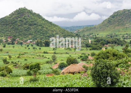 The wet rainy season at a village near Nkhoma Malawi Africa Stock Photo