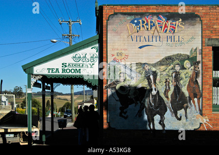 Murals in Sheffield Tasmania Australia Stock Photo