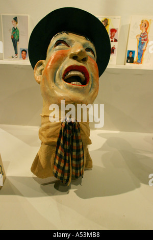 circus memorabilia equipment john ringling museum sarasota florida usa clown mask head make up Stock Photo