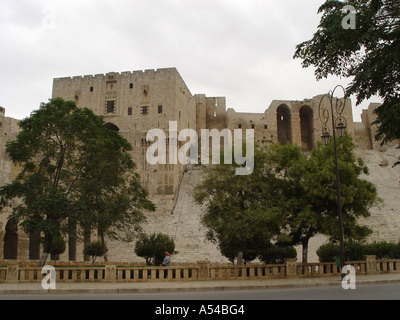 Citadell in Aleppo Stock Photo