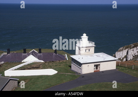 Bull Point Lighthouse, Mortehoe. West Country. Devon.  XPL 4767-447 Stock Photo